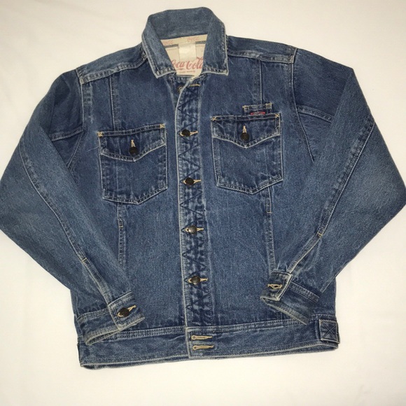 vintage coca cola jean jacket